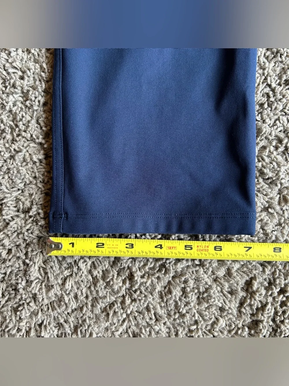 Lululemon ABC Pants Mens 33 (34x29) Classic Slim Navy Warpstreme 5 Pocket Chino